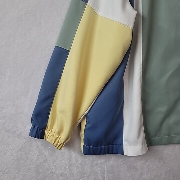 Vtg Allison Daley Womens Size 22W Color Block Windbreaker Jacket Lightweight 90s - Picture 3 of 16
